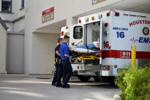 first responders at a workplace accident
